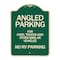 Signmission Angled Parking for Cars Trucks & Similar Vehicles No RV Parking Alum Sign, 24" x 18", G-1824-24343 A-DES-G-1824-24343 - alternate 1